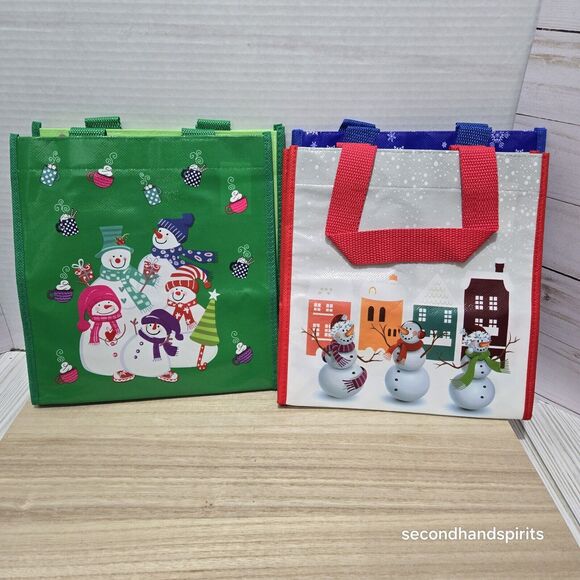 Set of 4 Lock-N-Lock   Holiday Reusable Gift Gingerbread And Snowman - Picture 3 of 4